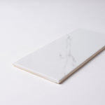 Load image into Gallery viewer, Milano Statuary White 4x10 Ceramic Tile Tilezz