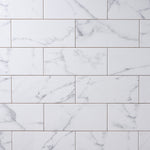 Load image into Gallery viewer, Milano Statuary White 4x10 Ceramic Tile Tilezz