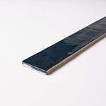 Load image into Gallery viewer, Zellige Midnight Blue 2x16 Glossy Ceramic Tile Tilezz