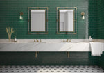 Load image into Gallery viewer, Chanelle Emerald Green 3"x12" Ceramic Subway Tile Tilezz
