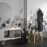 Load image into Gallery viewer, Venice Blanco 5x6 Hexagon Matte Porcelain Tile Tilezz