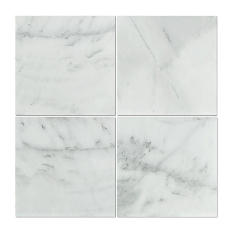 Calacatta Cressa(asian Statuary) 18x18 Marble Tile Polished & Honed 