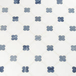 Load image into Gallery viewer, MSI Azula Floret White & Azul Marble Mosaic Tilezz