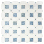 Load image into Gallery viewer, MSI Azula Hatchwork White & Azul Marble Mosaic Tilezz