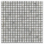 Load image into Gallery viewer, Carrara White Marble 5/8&quot;x5/8&quot; Mosaic Polished/Honed Stone Tilezz 

