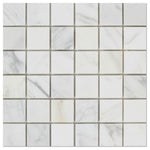 Load image into Gallery viewer, Calacatta Gold 2x2 Marble Mosaic Tile Polished / Honed Stone Tilezz 

