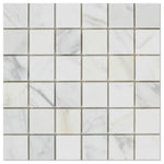 Load image into Gallery viewer, Calacatta Gold 2x2 Marble Mosaic Tile Polished / Honed Stone Tilezz