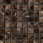 Load image into Gallery viewer, Emperador Dark 5/8x5/8 Polished Mosaic Tile Stone Tilezz 
