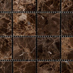 Load image into Gallery viewer, Emperador Dark 2x2 Polished Mosaic Tile Stone Tilezz