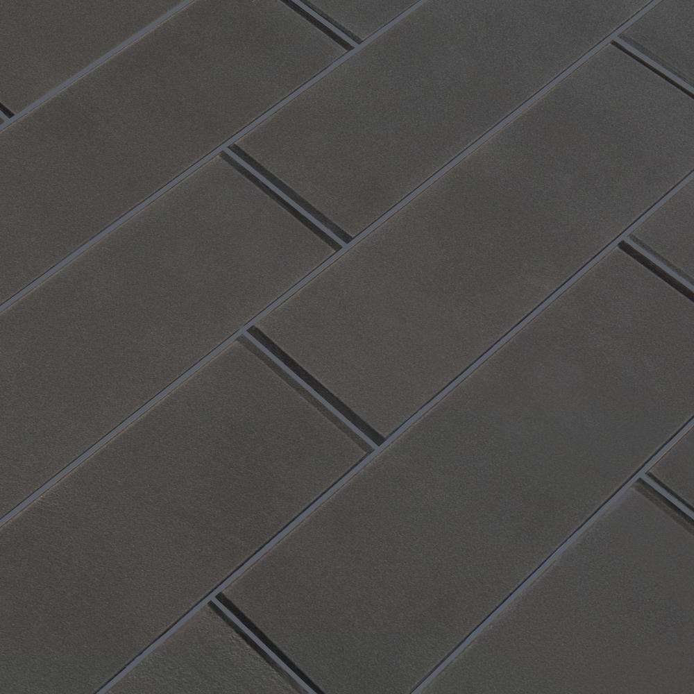 Metallic Gray 4x12 Glass Subway Tile Tilezz 