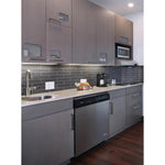 Load image into Gallery viewer, Metallic Gray 4x12 Glass Subway Tile Tilezz 
