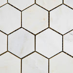 Load image into Gallery viewer, Calacatta Cressa Hexagon (Asian Statuary) 2" Polished/Honed Stone Tilezz