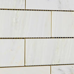 Load image into Gallery viewer, Calacatta Cressa (Asian Statuary) 2x4 Subway Marble Stone Tilezz
