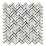 Load image into Gallery viewer, Calacatta Cressa Herringbone (Asian Statuary) Polished/Honed Stone Tilezz