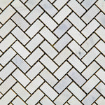 Load image into Gallery viewer, Calacatta Cressa Herringbone (Asian Statuary) Polished/Honed Stone Tilezz
