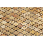 Load image into Gallery viewer, Scabos Travertine 1x2 Diamond Tumbled Mosaic Tile Stone Tilezz