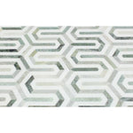 Load image into Gallery viewer, Wiltz Thassos White & Green Marble Stone Tilezz