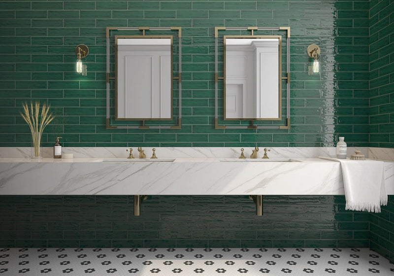 Add a Splash of Color with Jewel-Toned Tile