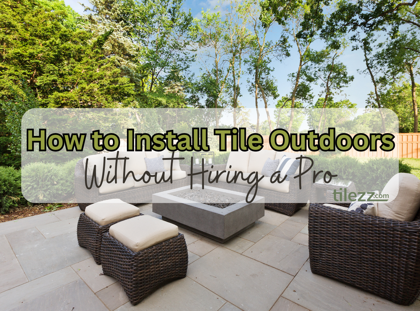 How to Install Tile Outdoors Without Hiring a Pro