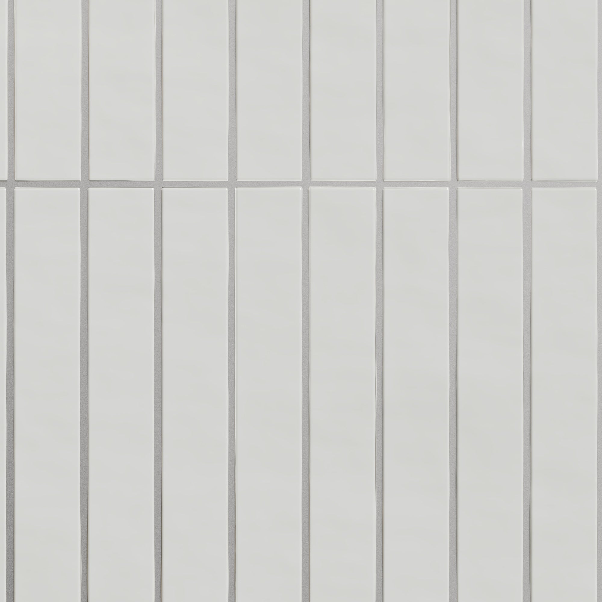 Zellure Alabaster White 2x16 Glossy Ceramic Tile