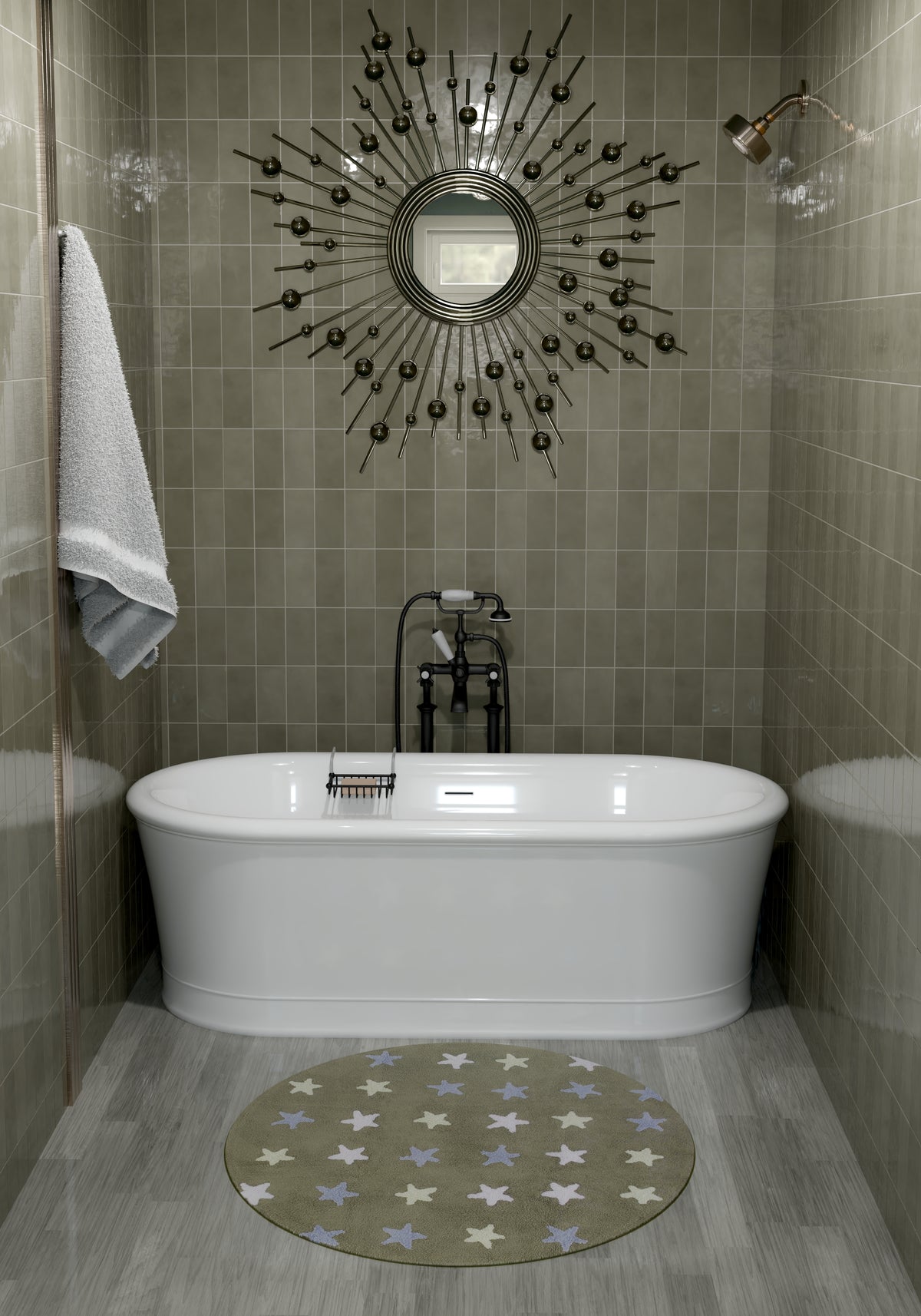 St. Lucia Green 2.5 x 5 Ceramic Tile Glossy