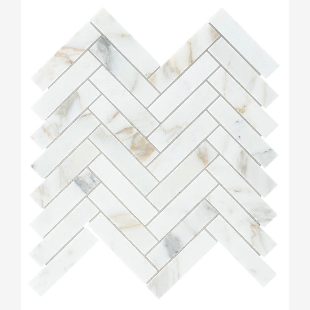 Tesserae Calacatta Gold Polished 11.25x11.25 Mosaic Tile