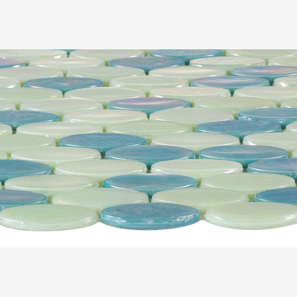 Seabliss Green 12x12 Mosaic Tile