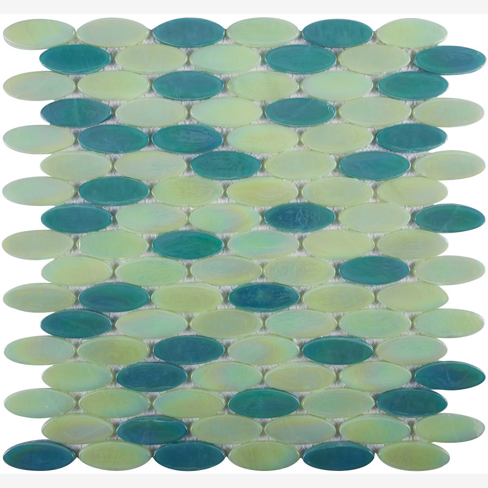 Seabliss Green 12x12 Mosaic Tile