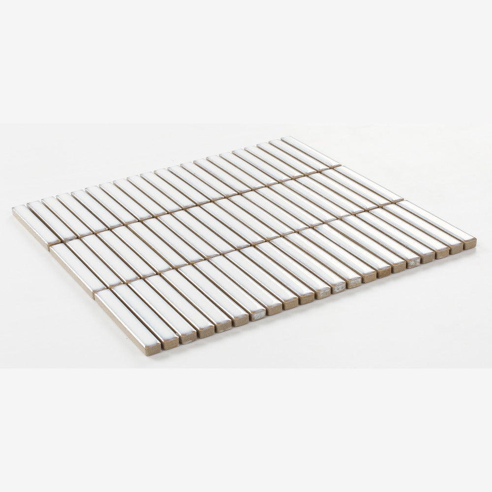 Ethereal White Band 11x11.50 Porcelain Tile