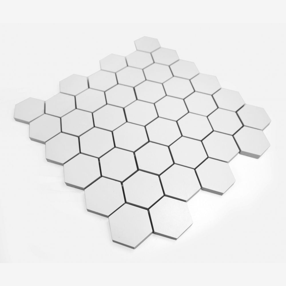 Malaysia Roy White Matte Hexagon 12x12 Porcelain Tile