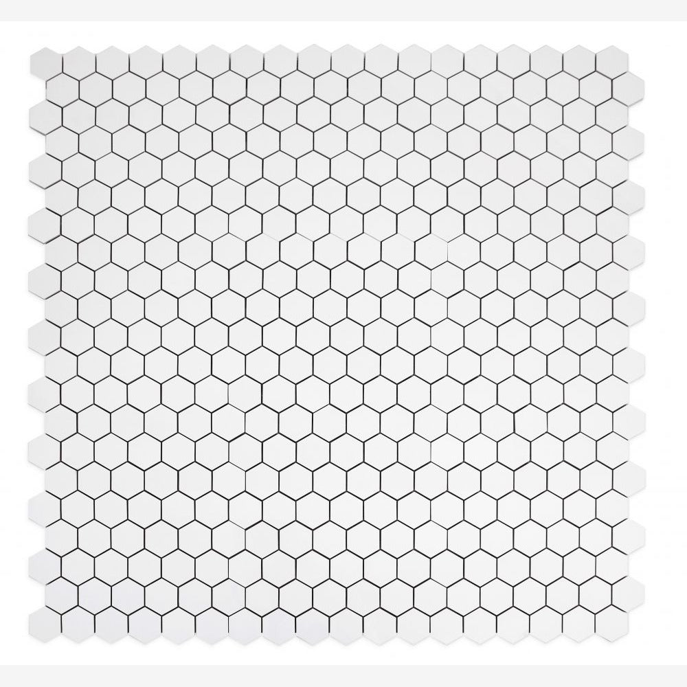 Malaysia Roy White Matte Hexagon 12x12 Porcelain Tile