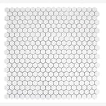 Load image into Gallery viewer, Malaysia Roy White Matte Hexagon 12x12 Porcelain Tile
