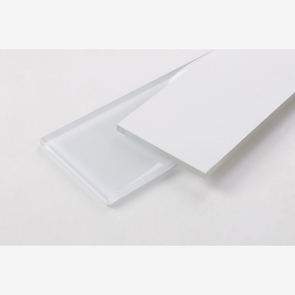 Lumia White Glossy 4x16 Glass Tile