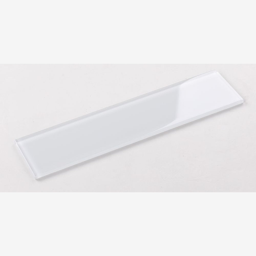 Lumia White Glossy 4x16 Glass Tile