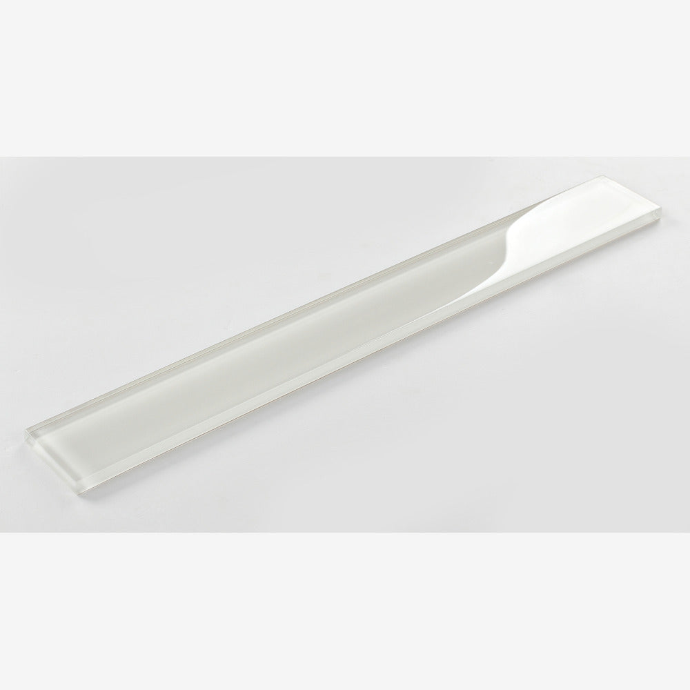 Nivelle Ivory Glossy 2x16 Glass Mosaic Tile