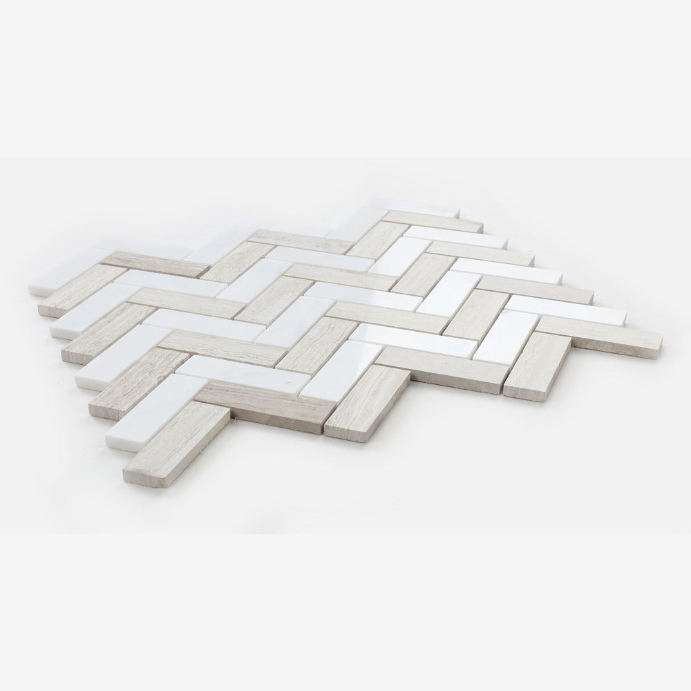 Vector Haisa 11x12.50 Marble Mosaic Tile