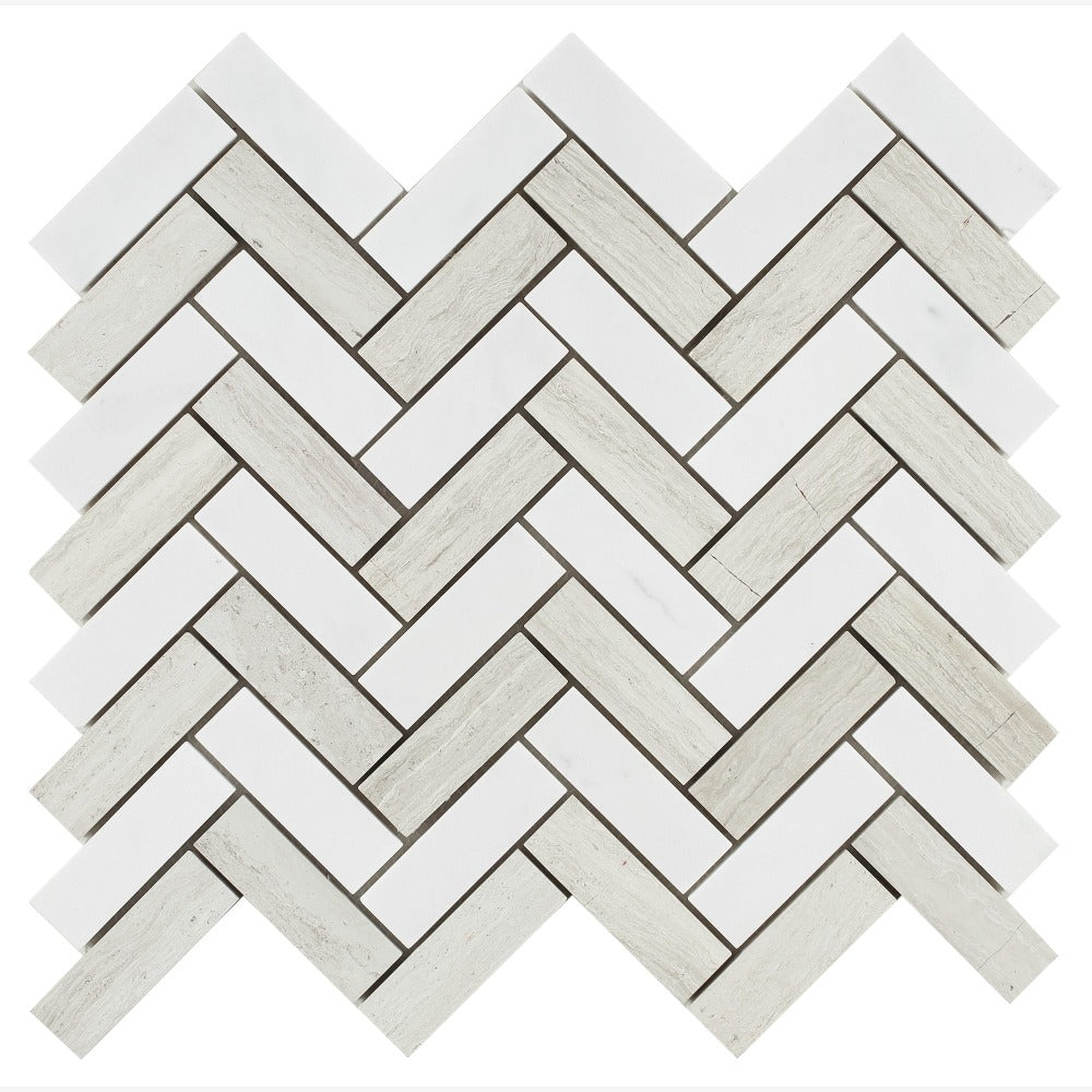 Vector Haisa 11x12.50 Marble Mosaic Tile
