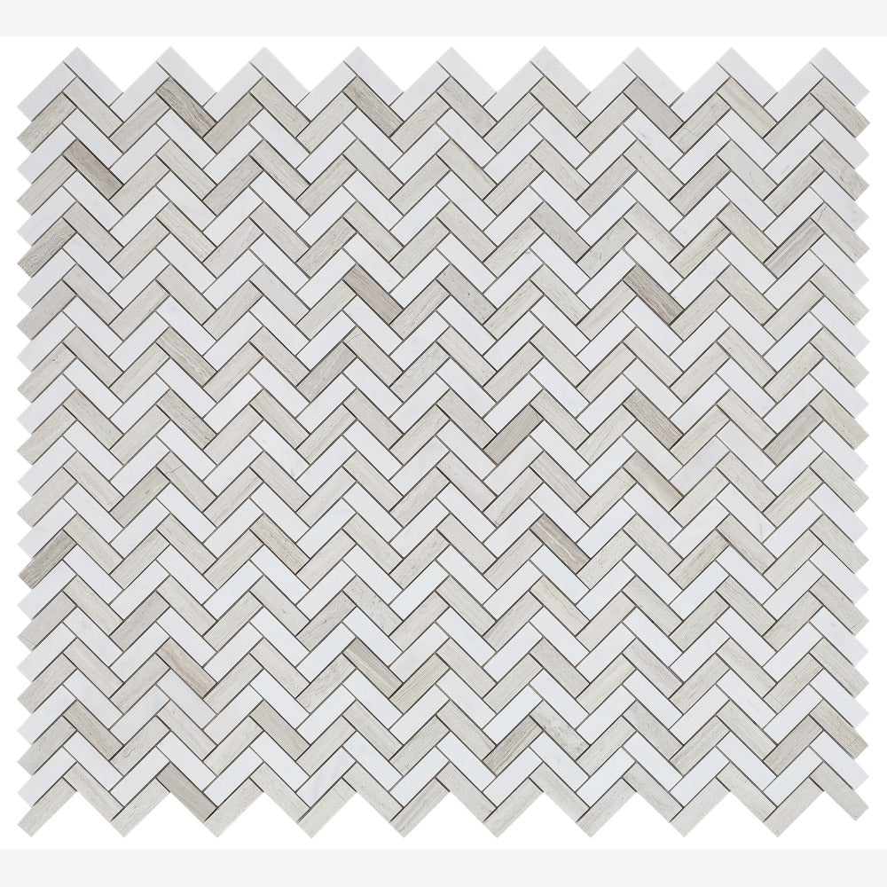 Vector Haisa 11x12.50 Marble Mosaic Tile