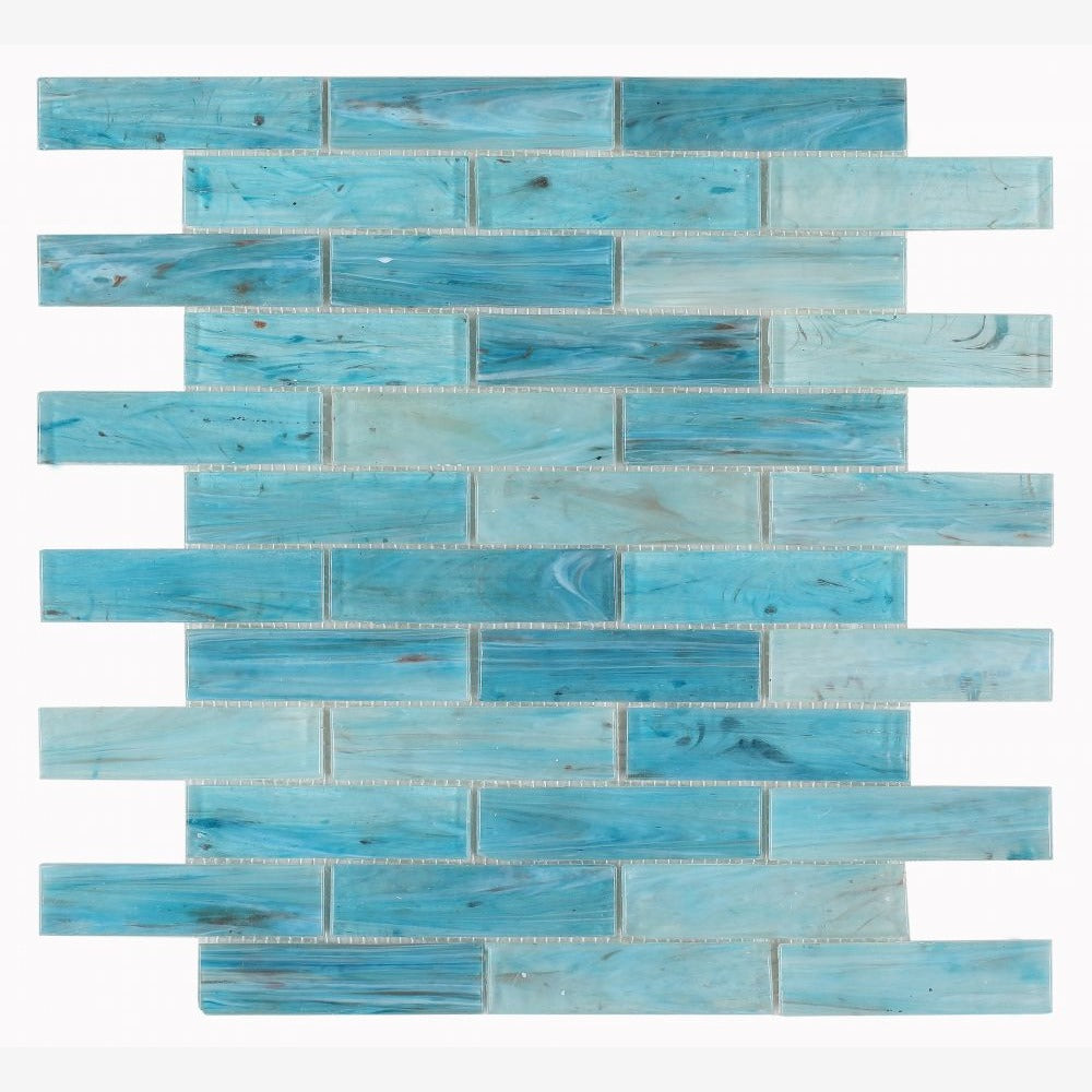 Vivid Blue 11.75x12.75 Mosaic Tile