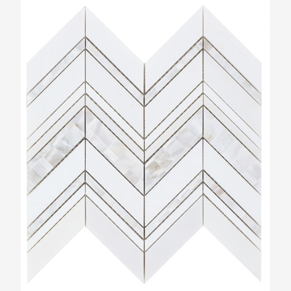 Amara Ravenna 11.75x12.25 Pearl Mosaic Tile - view 2