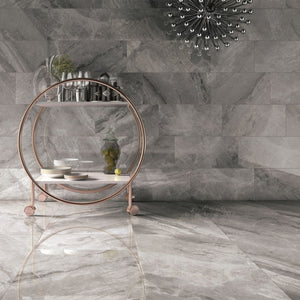 Supreme Grey Levigato (R/L) 24x48 Porcelain Tile