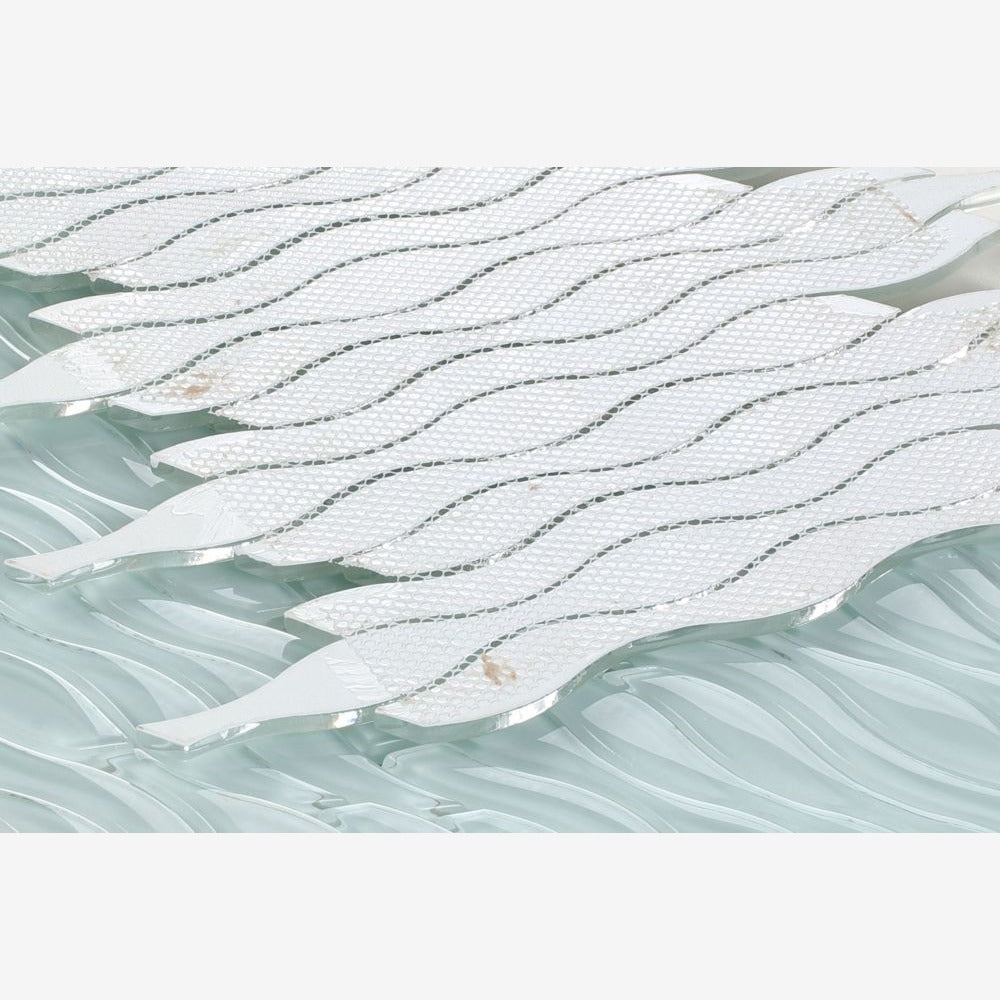 Cresca Light Green 11.5x12.25 Glossy Glass Mosaic Tile