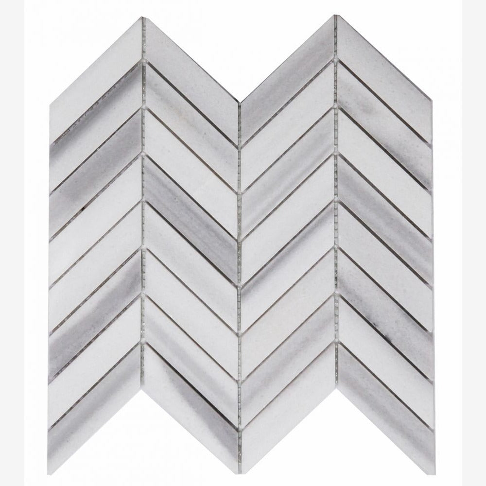Vector Marmala White 11x11 Marble Mosaic Tile