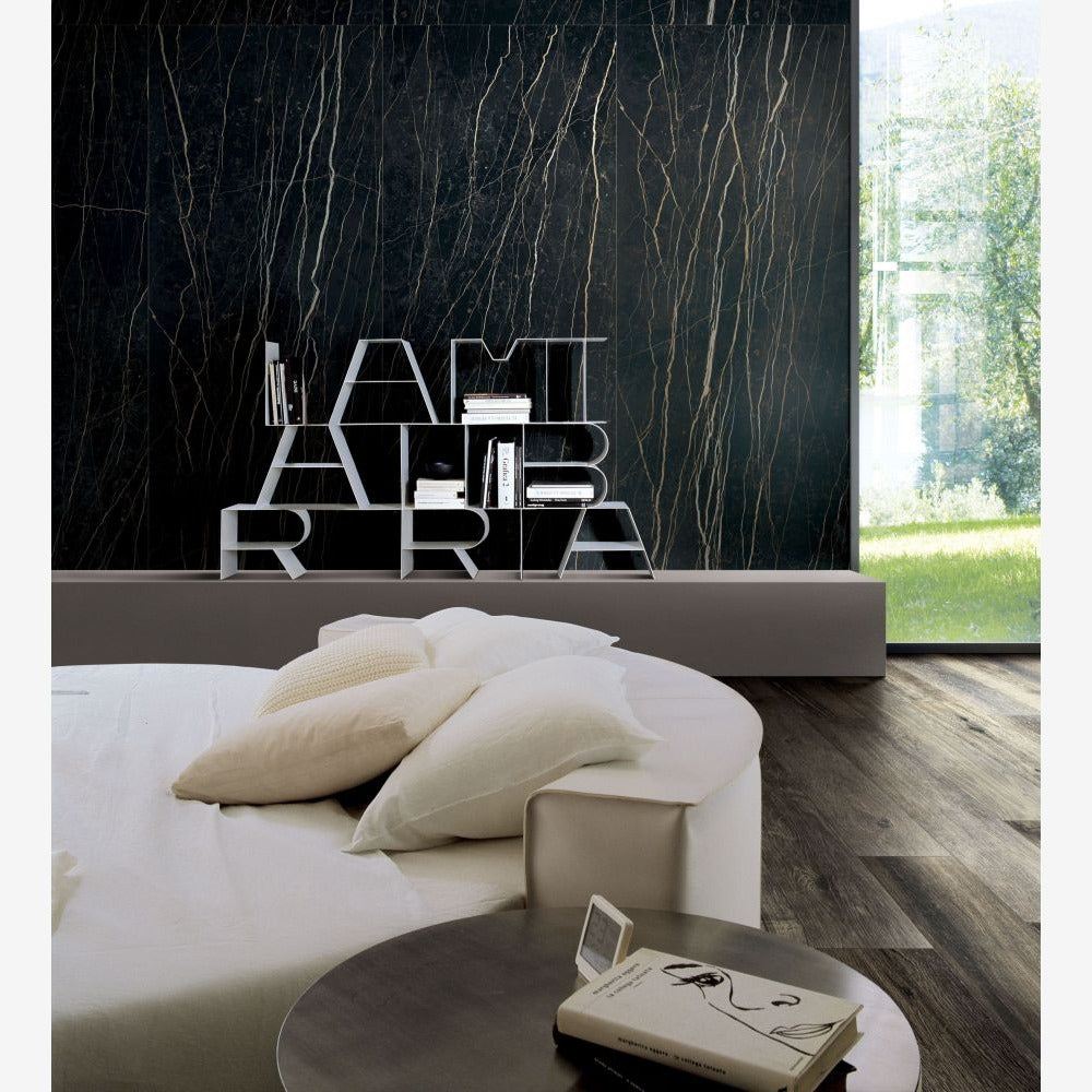 Prexious Thunder Night Glossy 12x24 Porcelain Tile