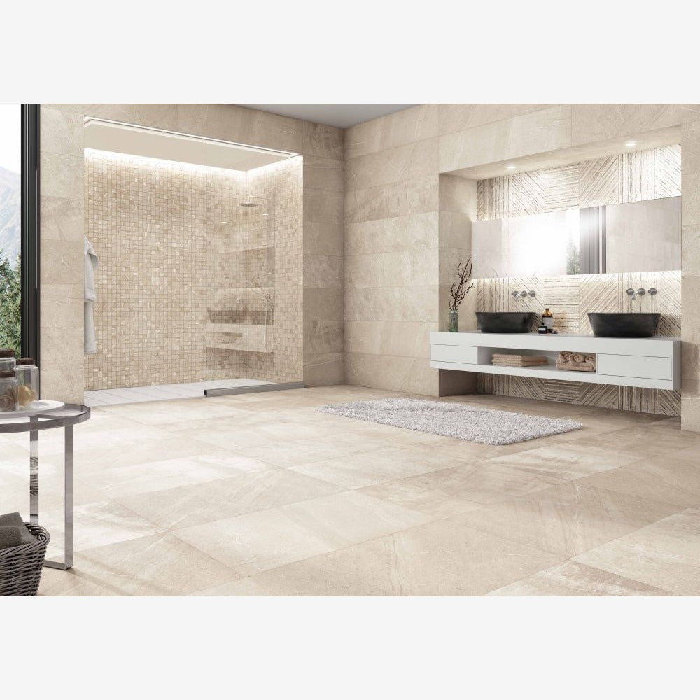 Sunstone Sand Mosaic 12x12 Porcelain Tile – Tilezz