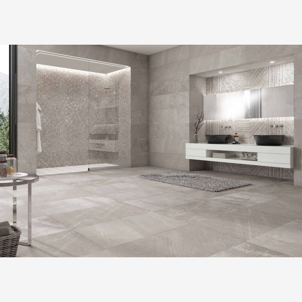 Solstice Grey Mosaic 12x12 Porcelain Tile