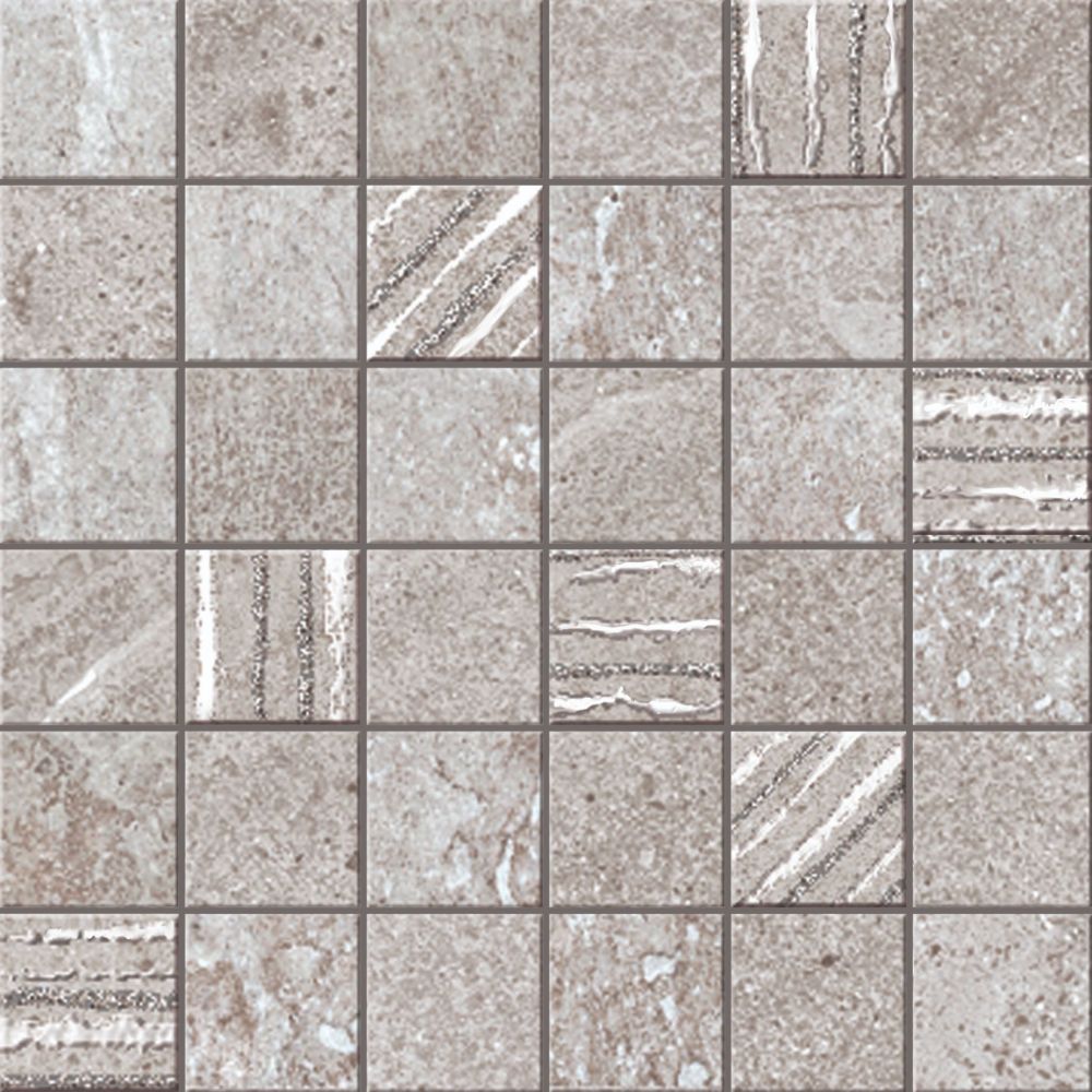 Solstice Grey Mosaic 12x12 Porcelain Tile