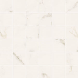 Trilogy Calacatta White Soft 2x2 Mosaic 12x12 Porcelain Tile