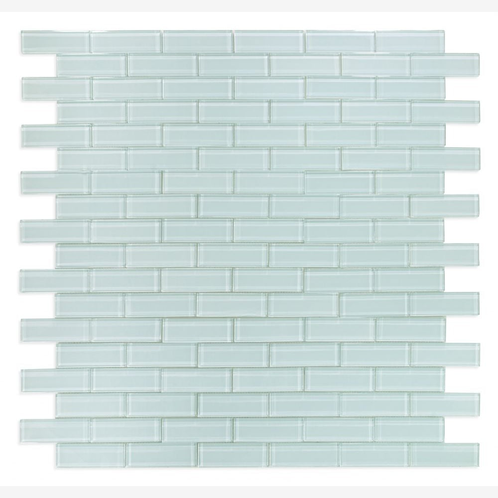 Clea Turquoise Glass 11.75x11.75 Glossy Mosaic Tile