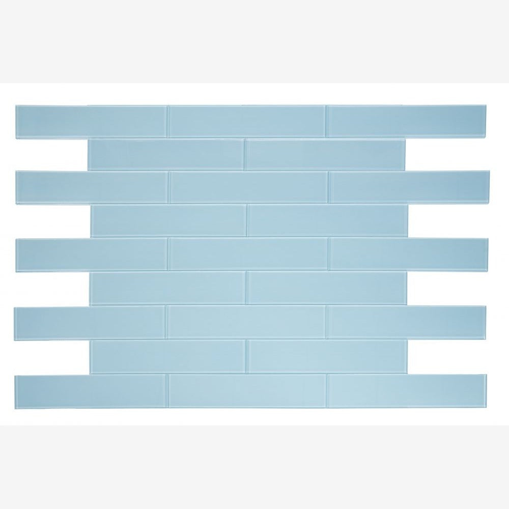 Lumia Teal 4x16 Glass Tile